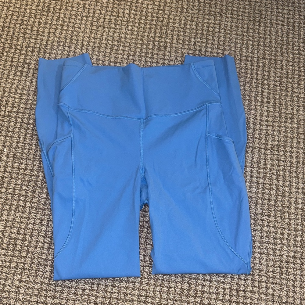 Lululemon Fast and Free Light Blue Tights